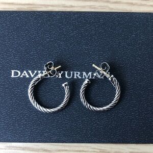 David Yurman Twisted Silver Earrings